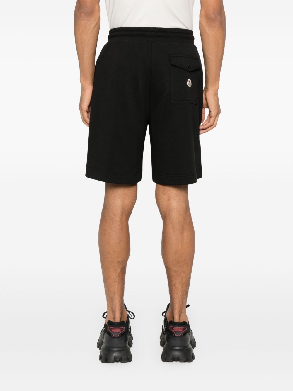 logo-embroidered track shorts - 4