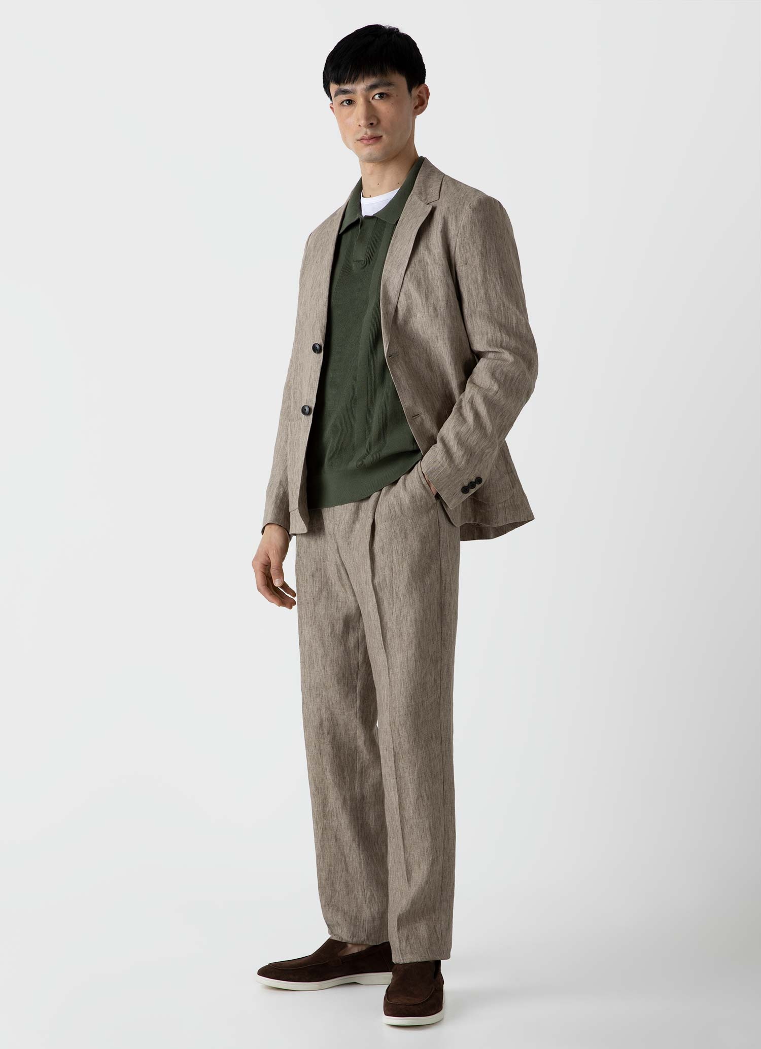 Pleated Linen Trouser - 2