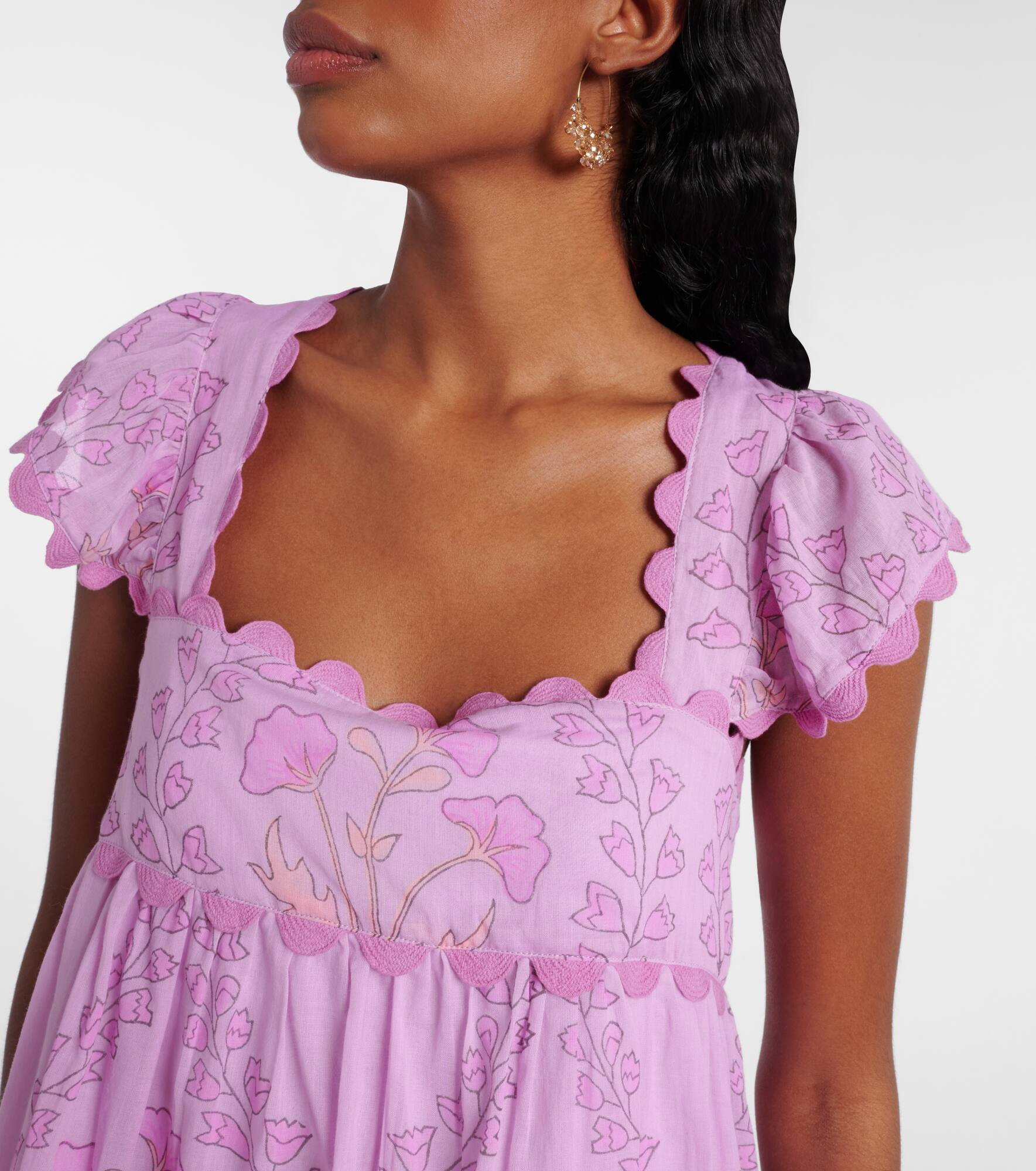 Ruffled cotton minidress - 4