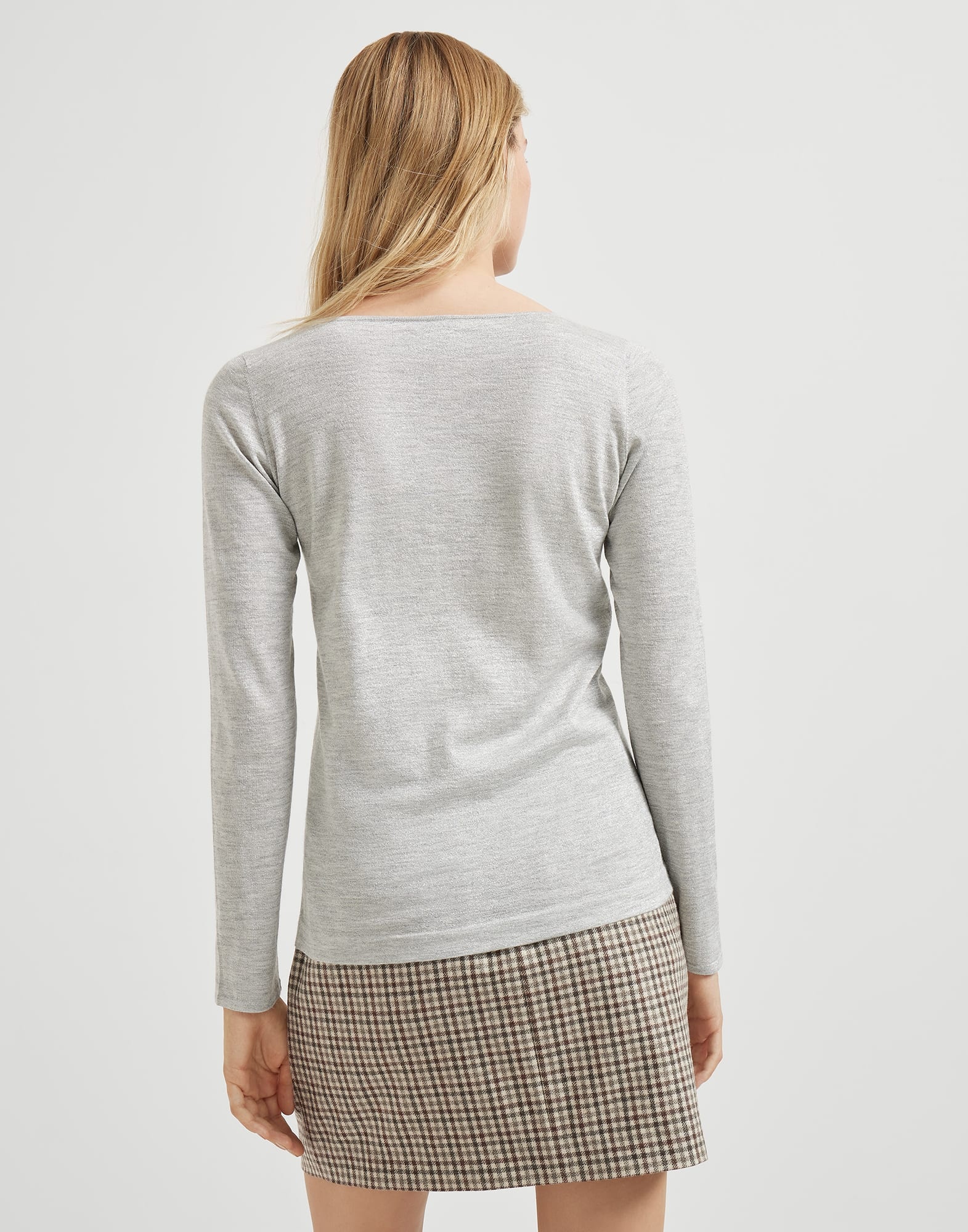 Cashmere and silk sparkling lightweight sweater - 2