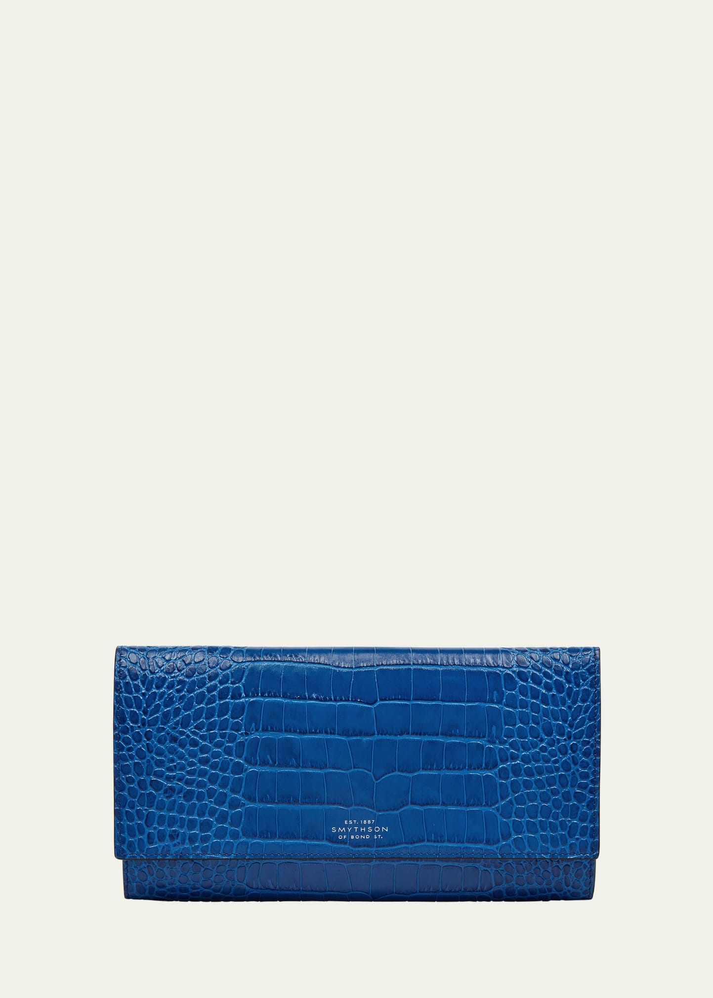 Marshall Travel Wallet in Mara Croc-Embossed Leather - 1