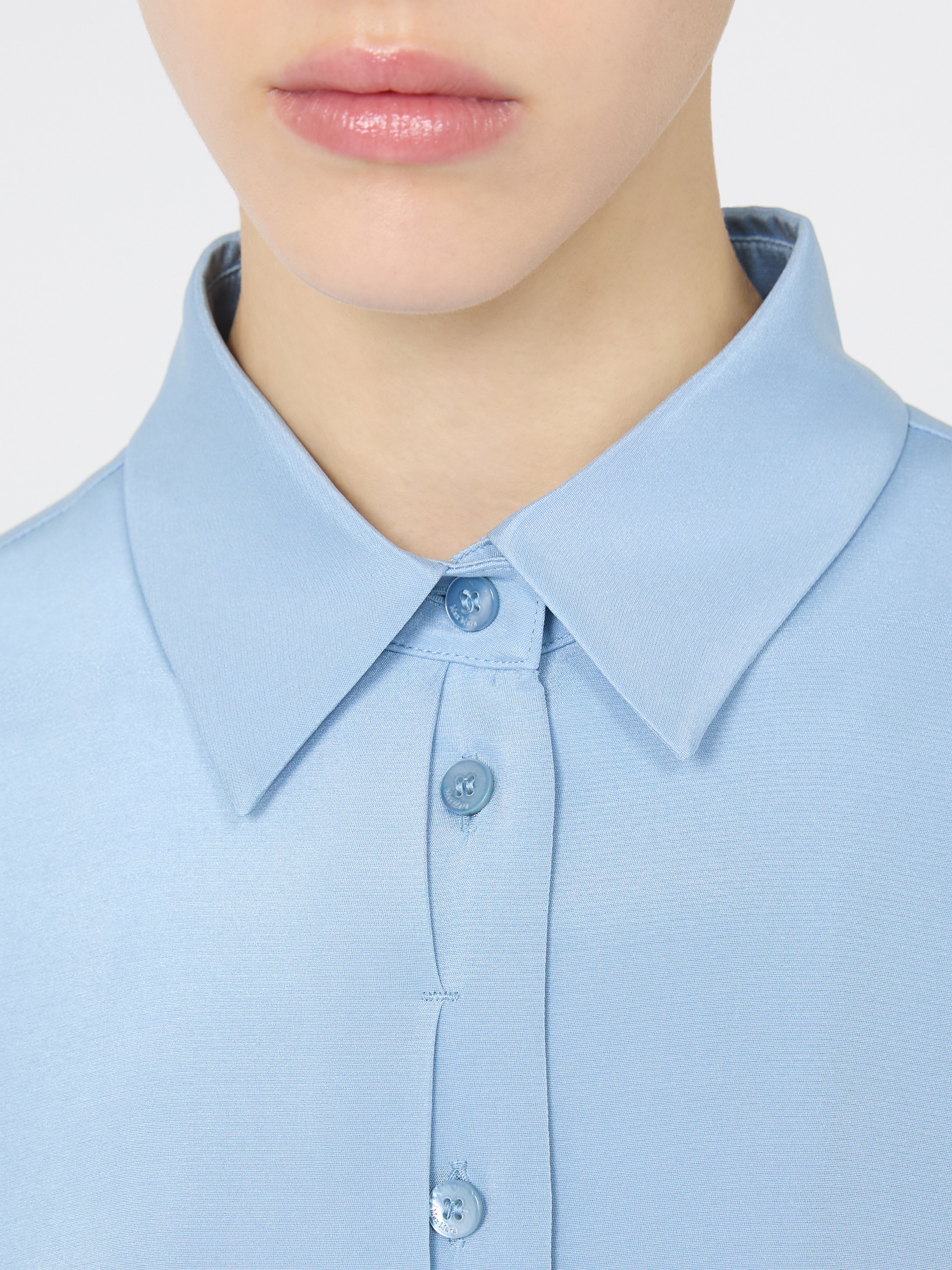 AVION Stretch silk cady shirt - 5