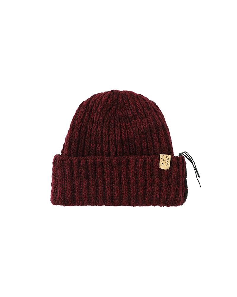 KNIT CAP N.D. BURGUNDY - 1