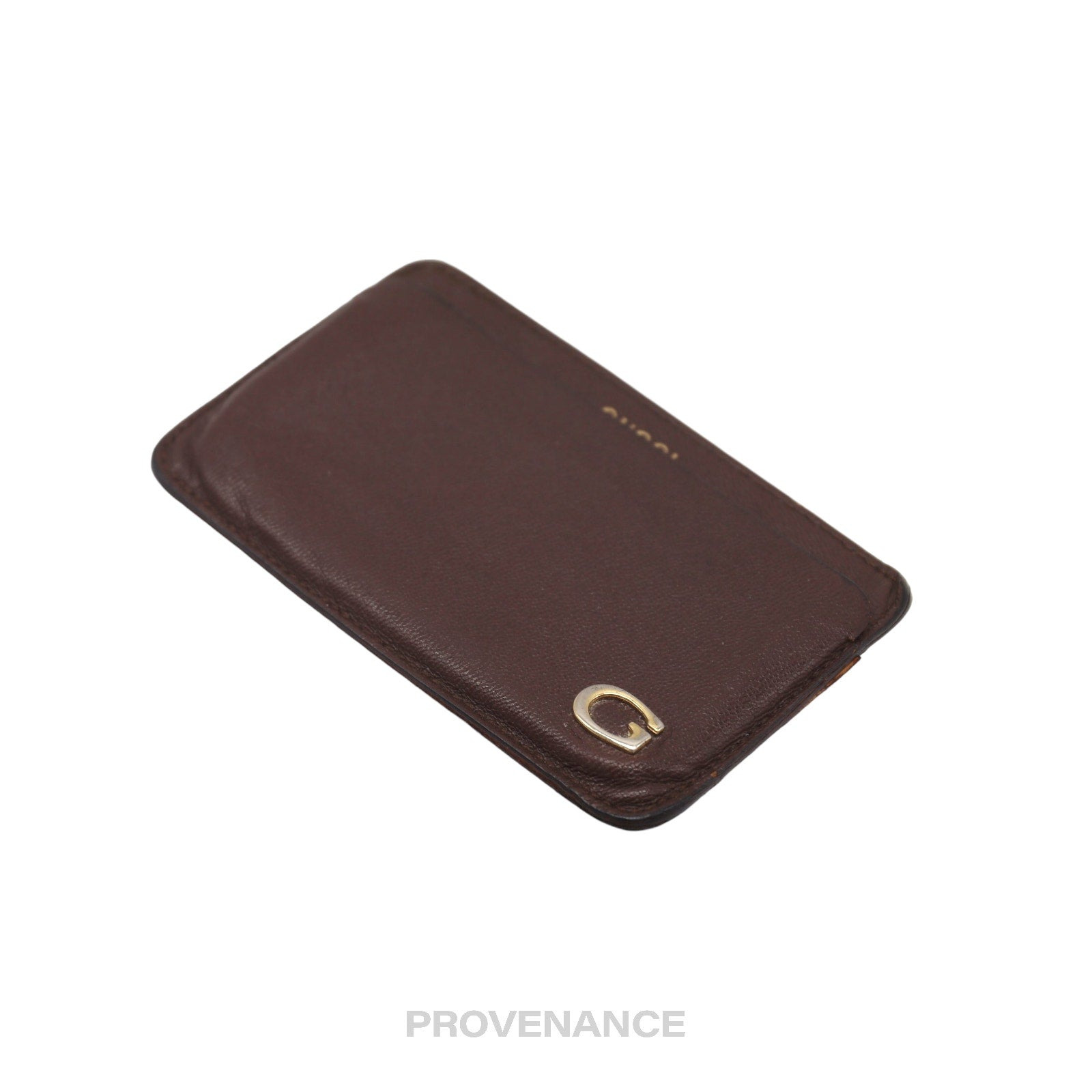 Gucci G Card Holder Wallet - Brown Leather - 3