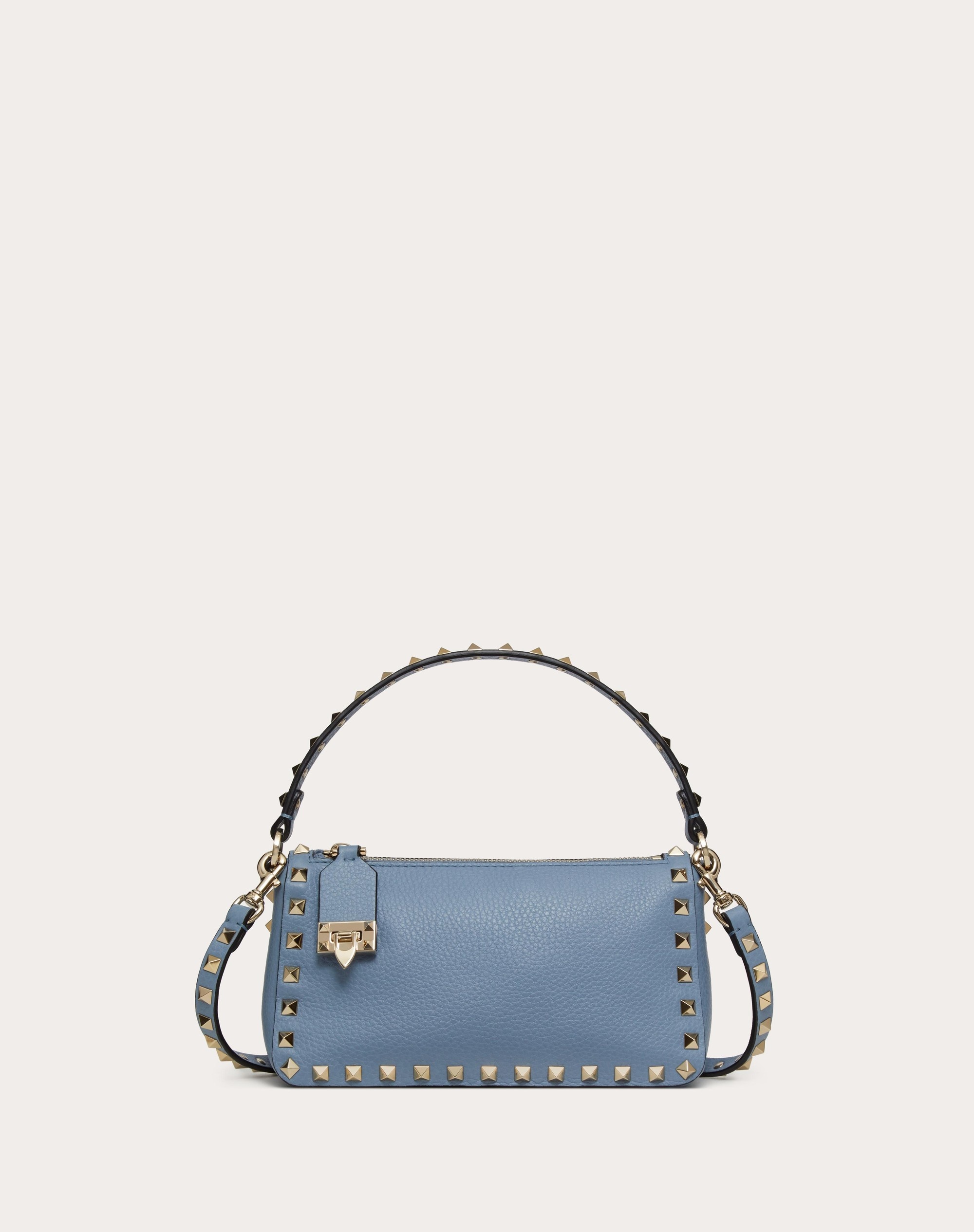 SMALL ROCKSTUD GRAINY CALFSKIN CROSSBODY BAG - 1