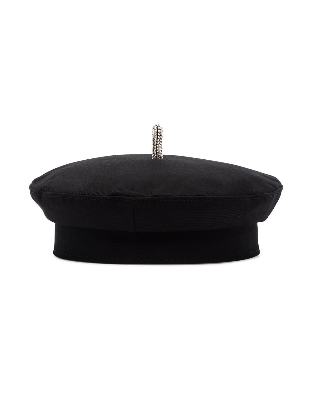 crystal-logo cotton beret - 2