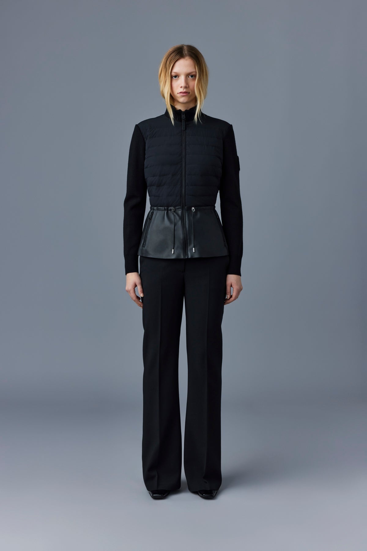 JOYCE Hybrid jacket with peplum - 2