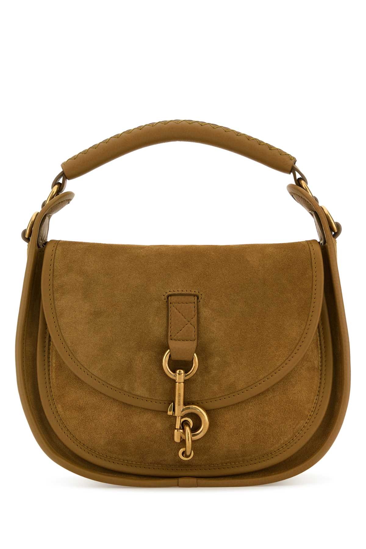 Burberry Burberry Women Camel Suede Hebden Handbag