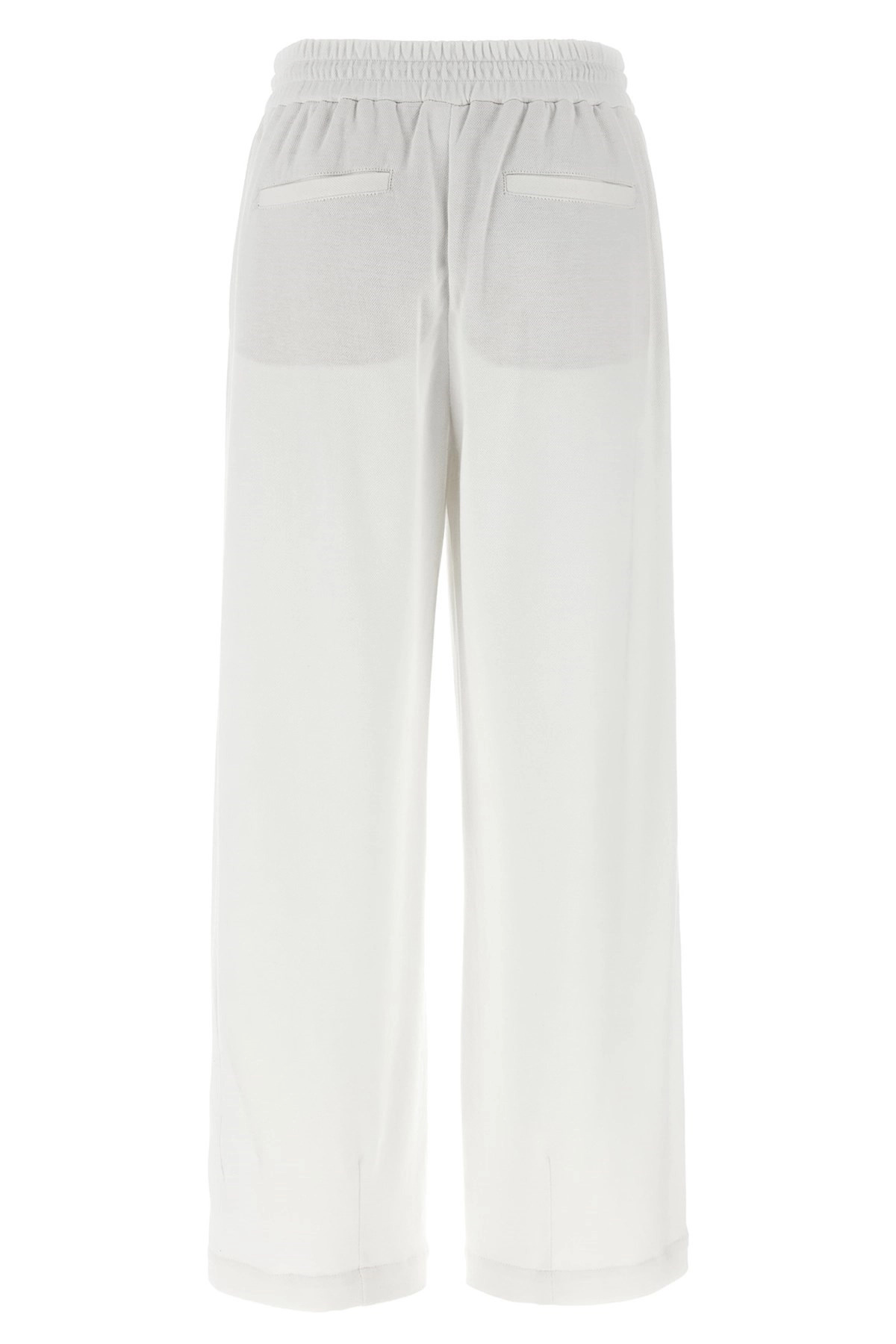Piqué cotton joggers - 2