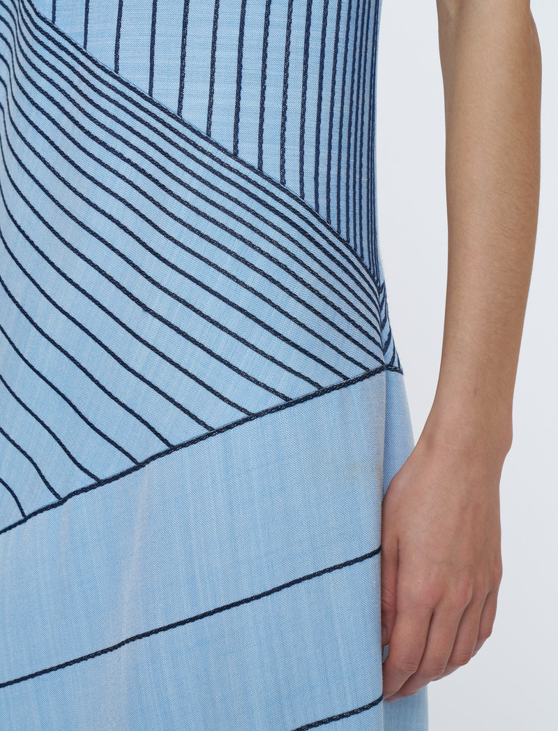 Maryse Embroidered Stripes Dress 5
