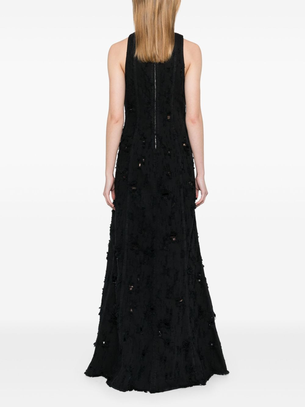 distressed maxi dress - 4