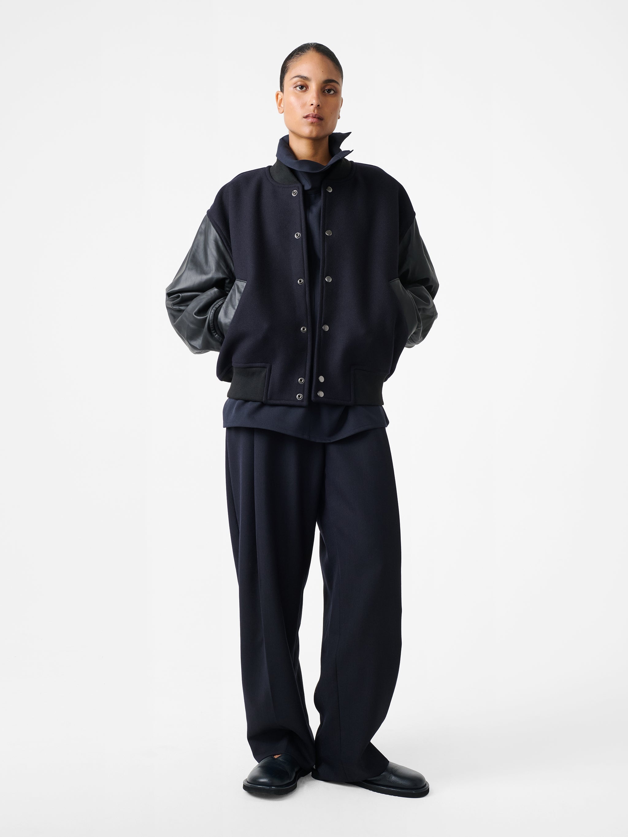 Alph Leather Bomber Jacket - 6