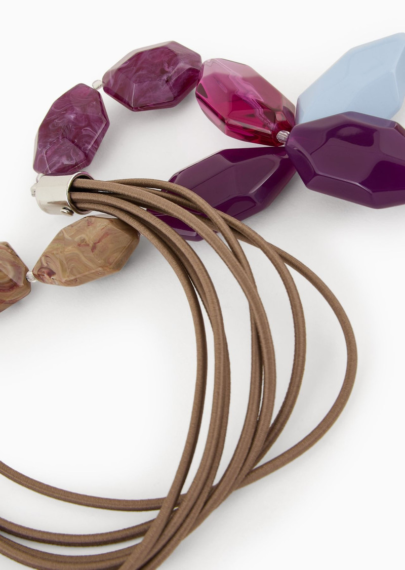 EMPORIO ARMANI Geometric gemstone necklace outlook