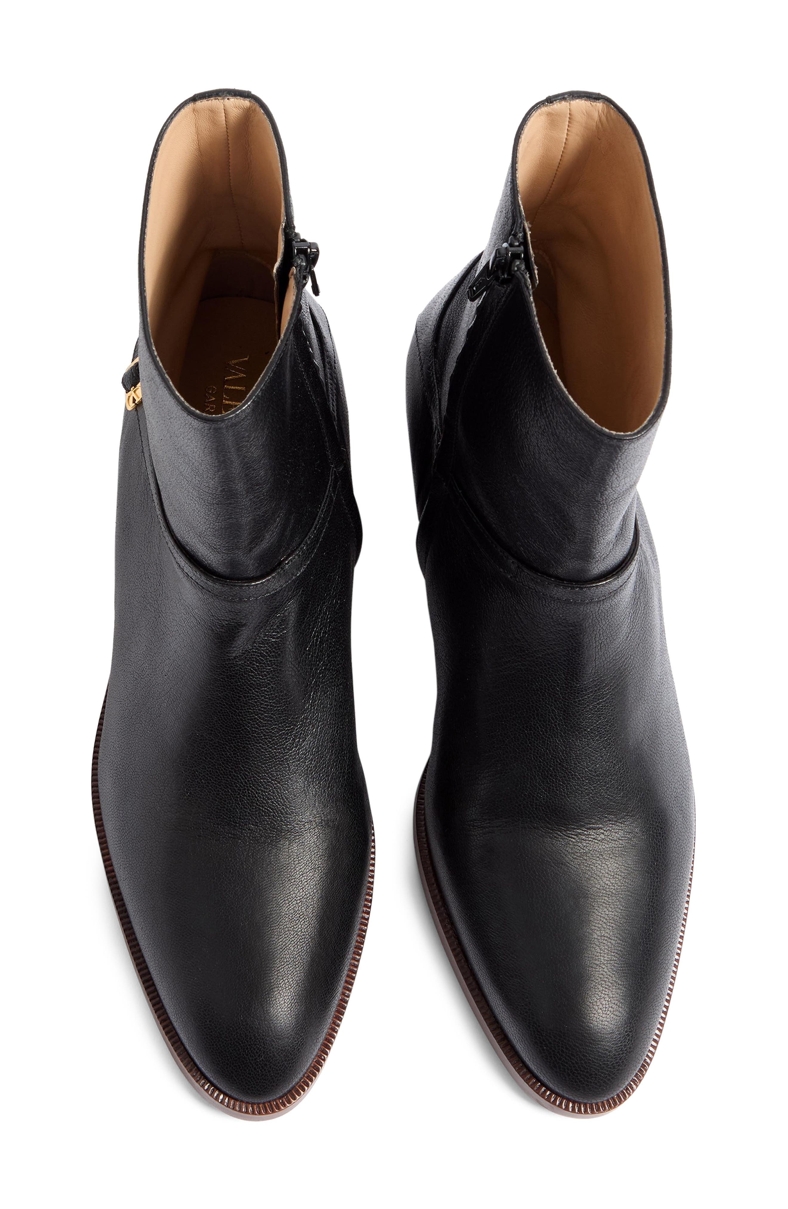 Valentino Garavani Pat VLOGO Ankle Boot in Nero at Nordstrom - 4