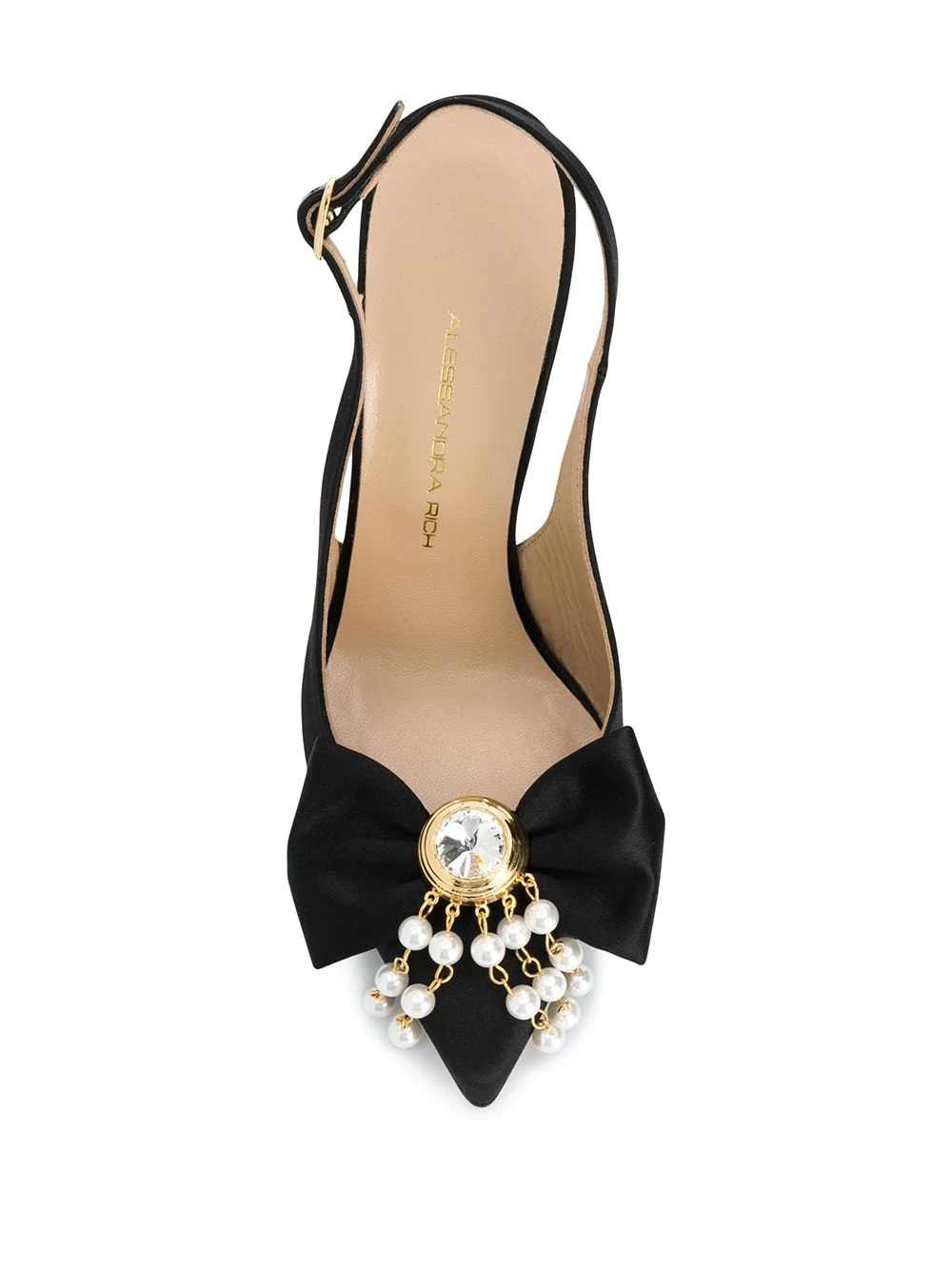 slingback bow detail pumps - 4