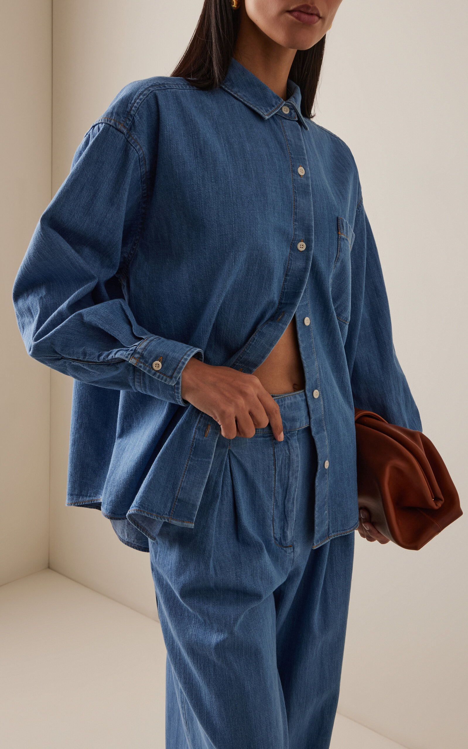 Parker Oversized Denim Shirt medium wash - 2