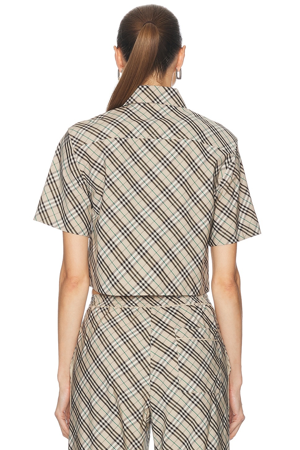 Short Sleeve Button Up Top - 4