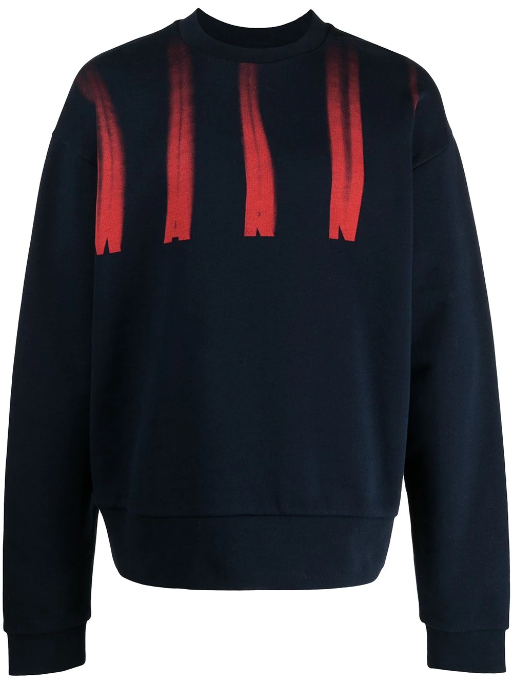 faded-logo crew-neck sweatshirt - 1