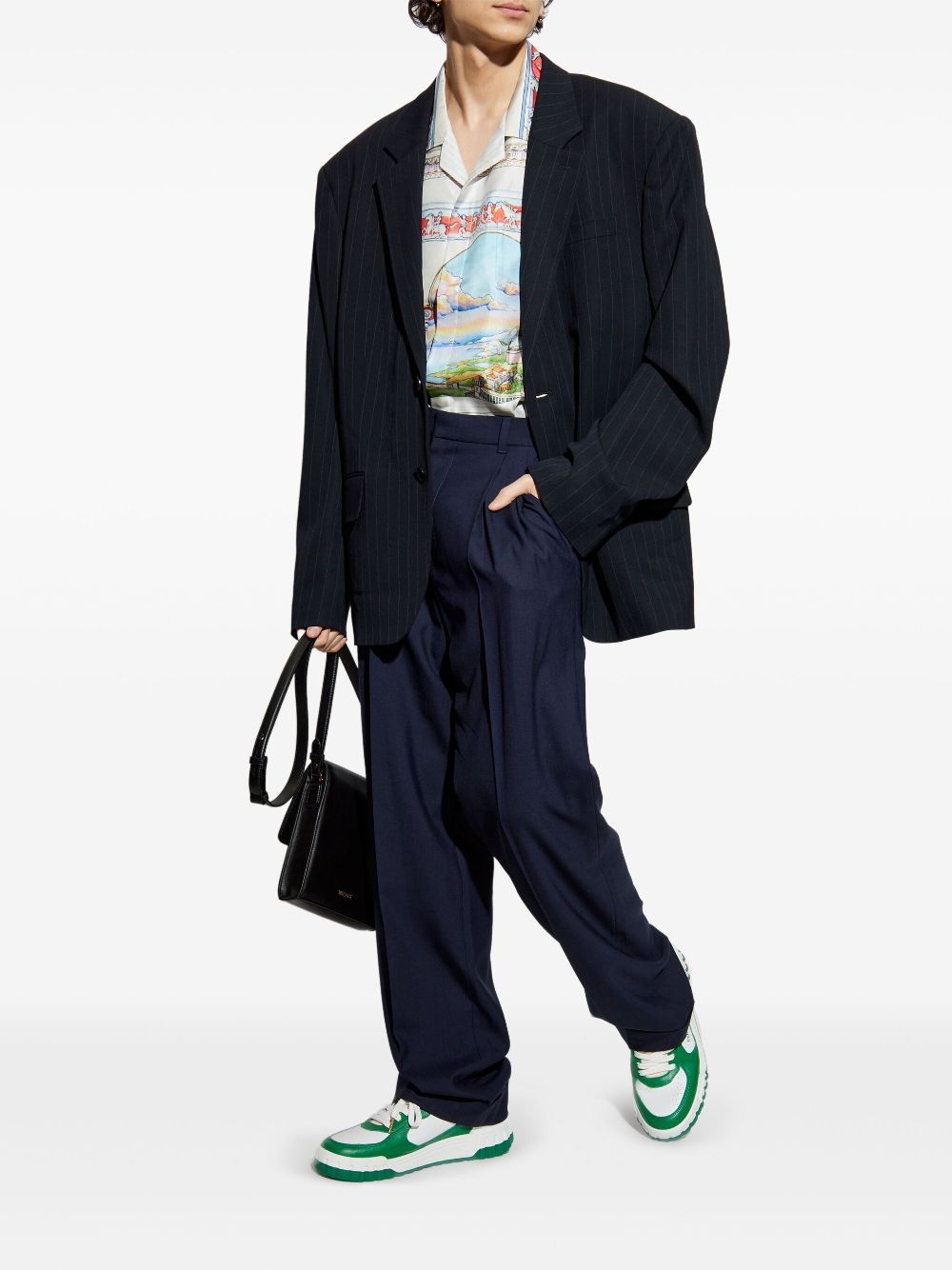 creased straight-leg trousers - 2