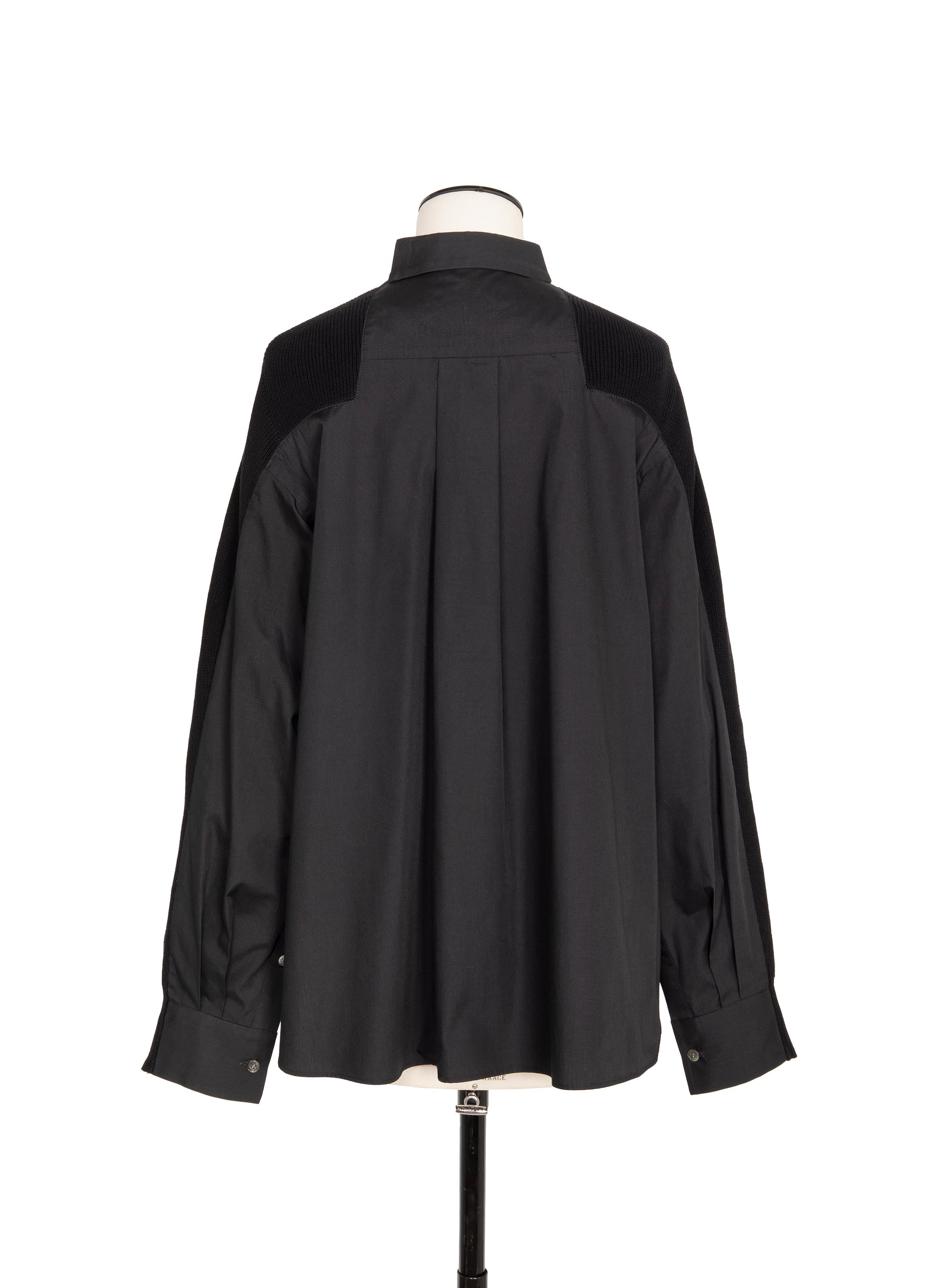 Cotton Knit x Cotton Poplin Cardigan - 3