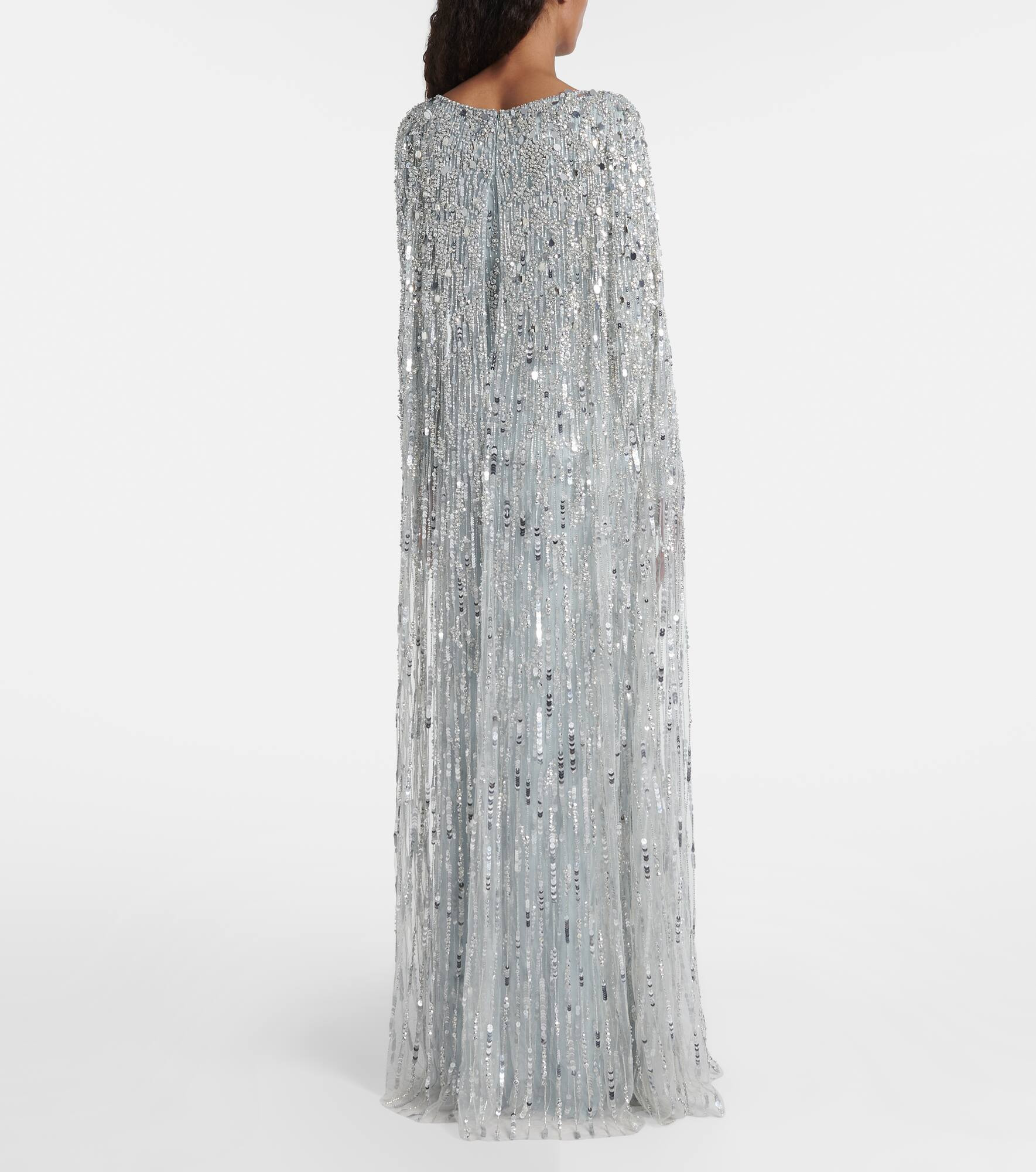 Pauline embellished caped gown - 3