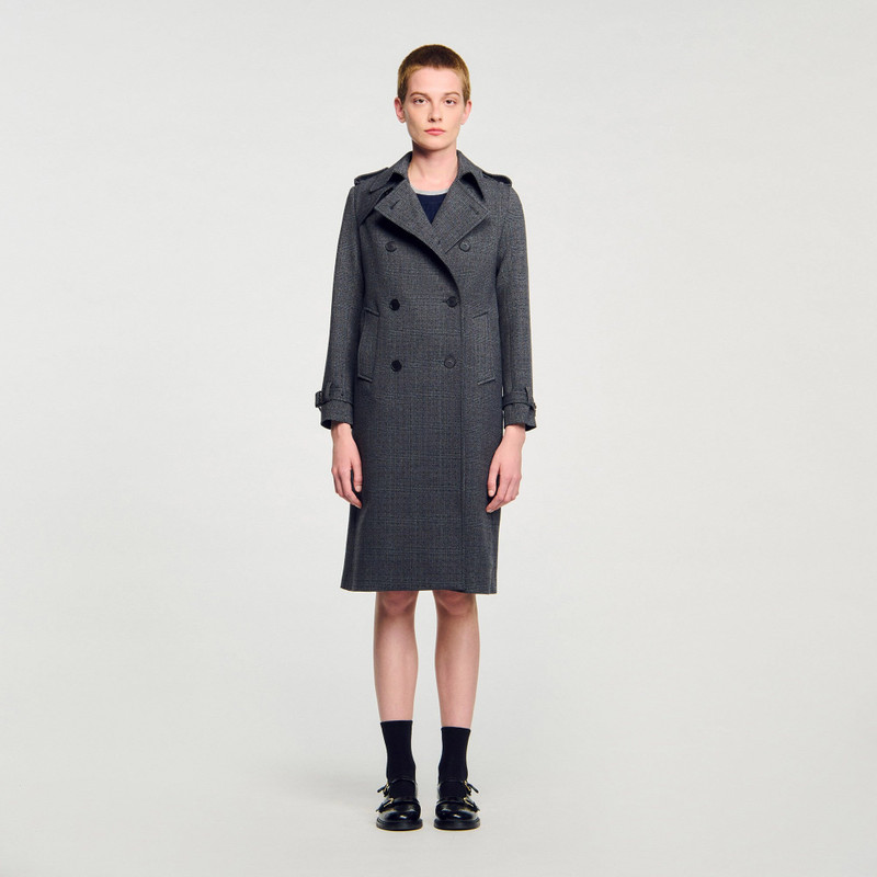 Sandro RHINESTONE TRENCH COAT outlook