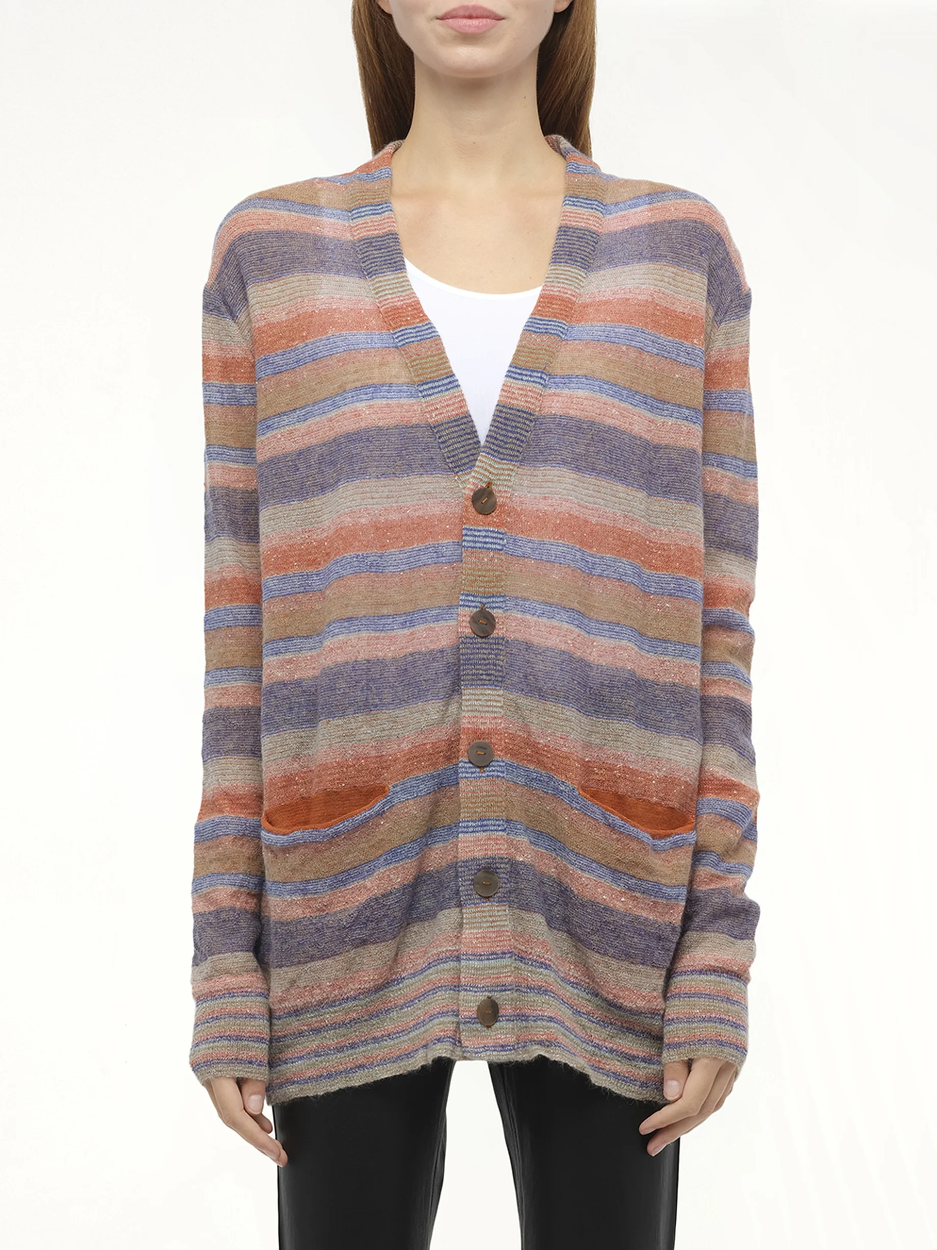 Loewe x Paula Stripe Cardigan in Multicolour - 1