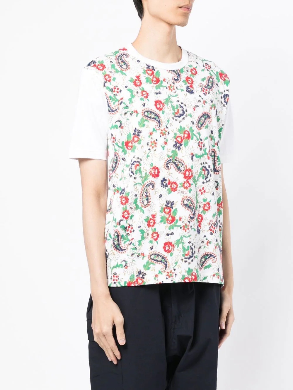 paisley-print short-sleeved T-shirt - 3