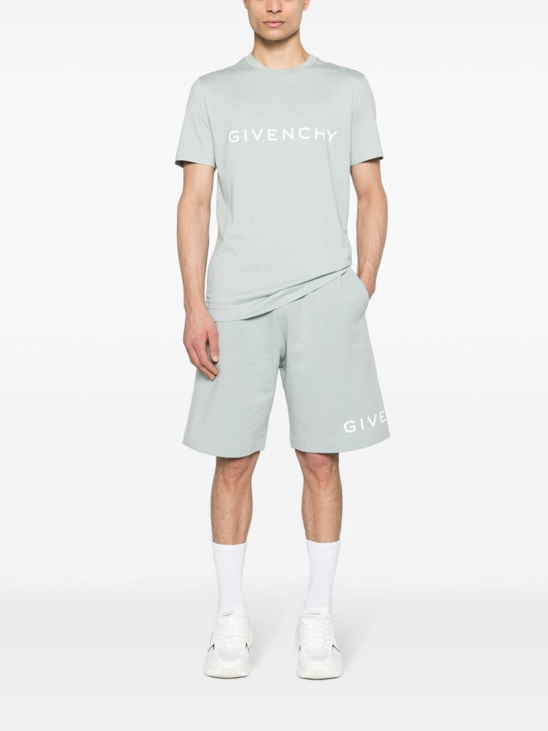 Givenchy logo-print jersey bermuda shorts outlook
