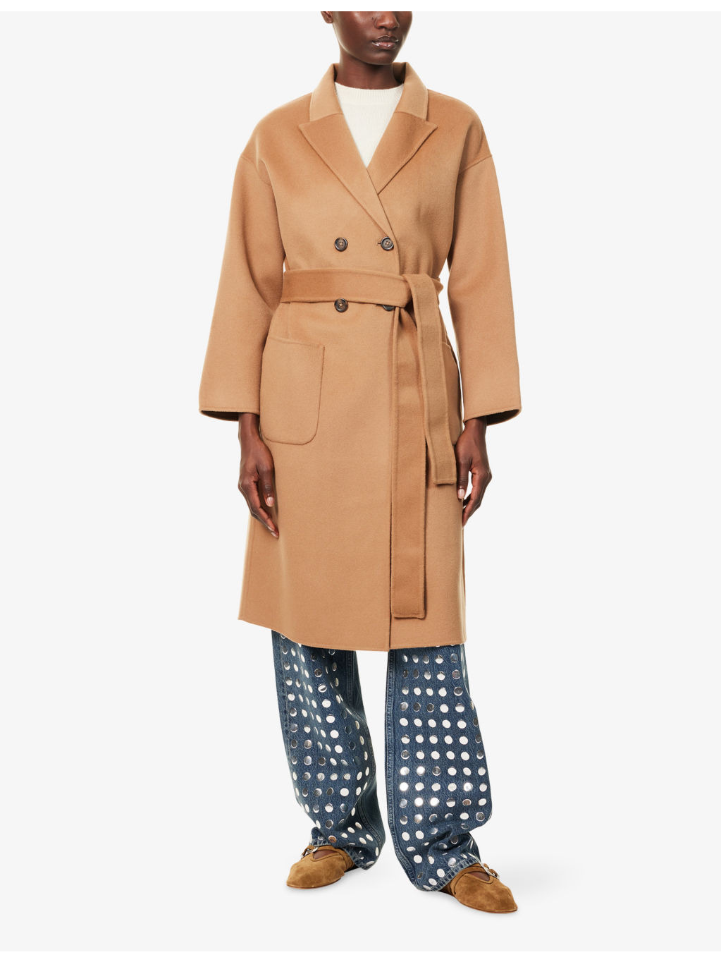 Dylan Belted Wool And Cashmere Coat - 3