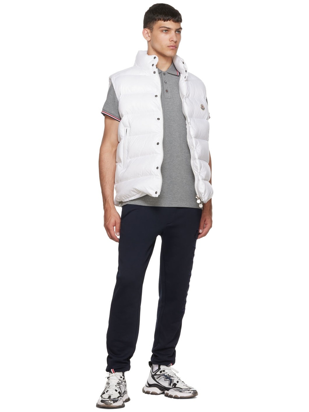 Gray Cotton Polo - 4