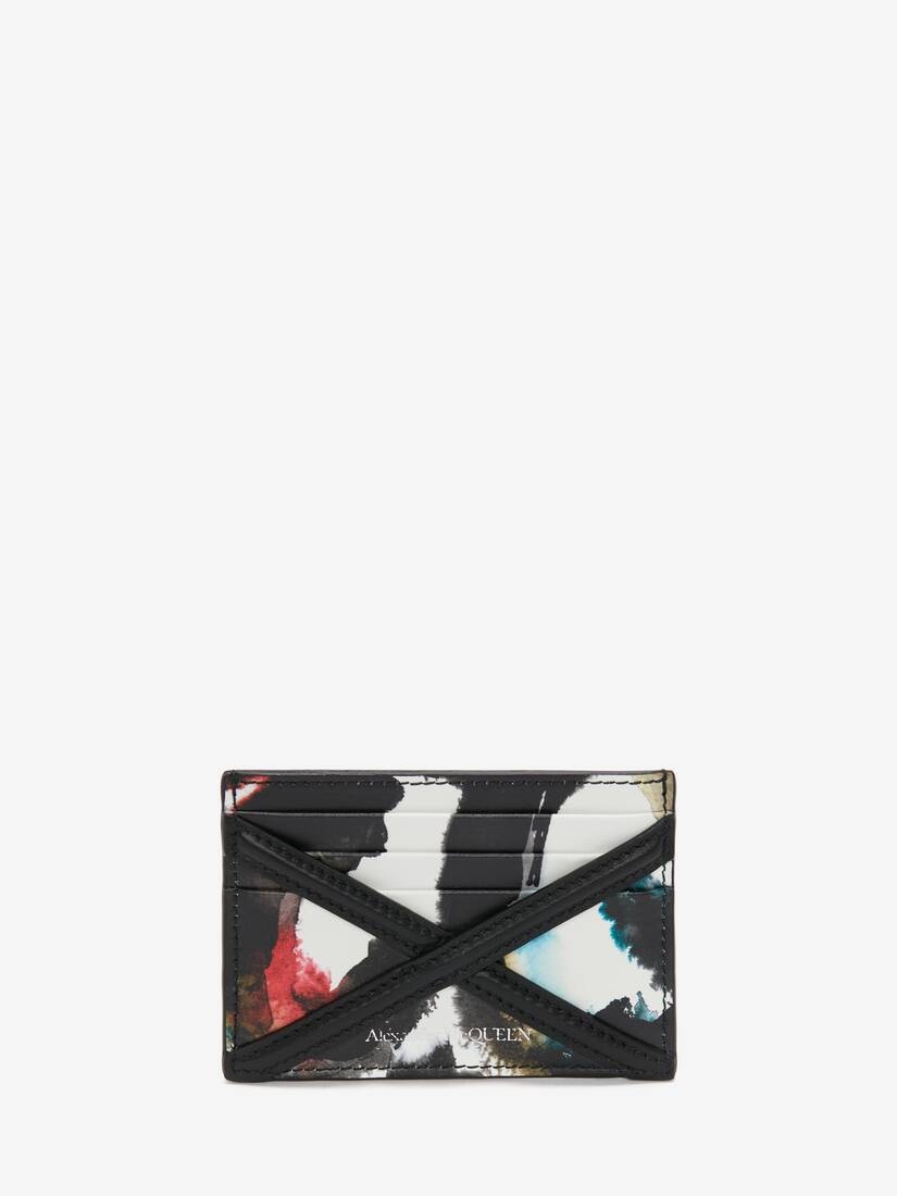 Men's Watercolour Graffiti The Harness Card Holder in Multicolour - 1