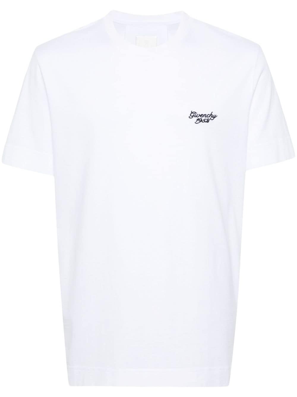 logo-print cotton T-shirt - 1