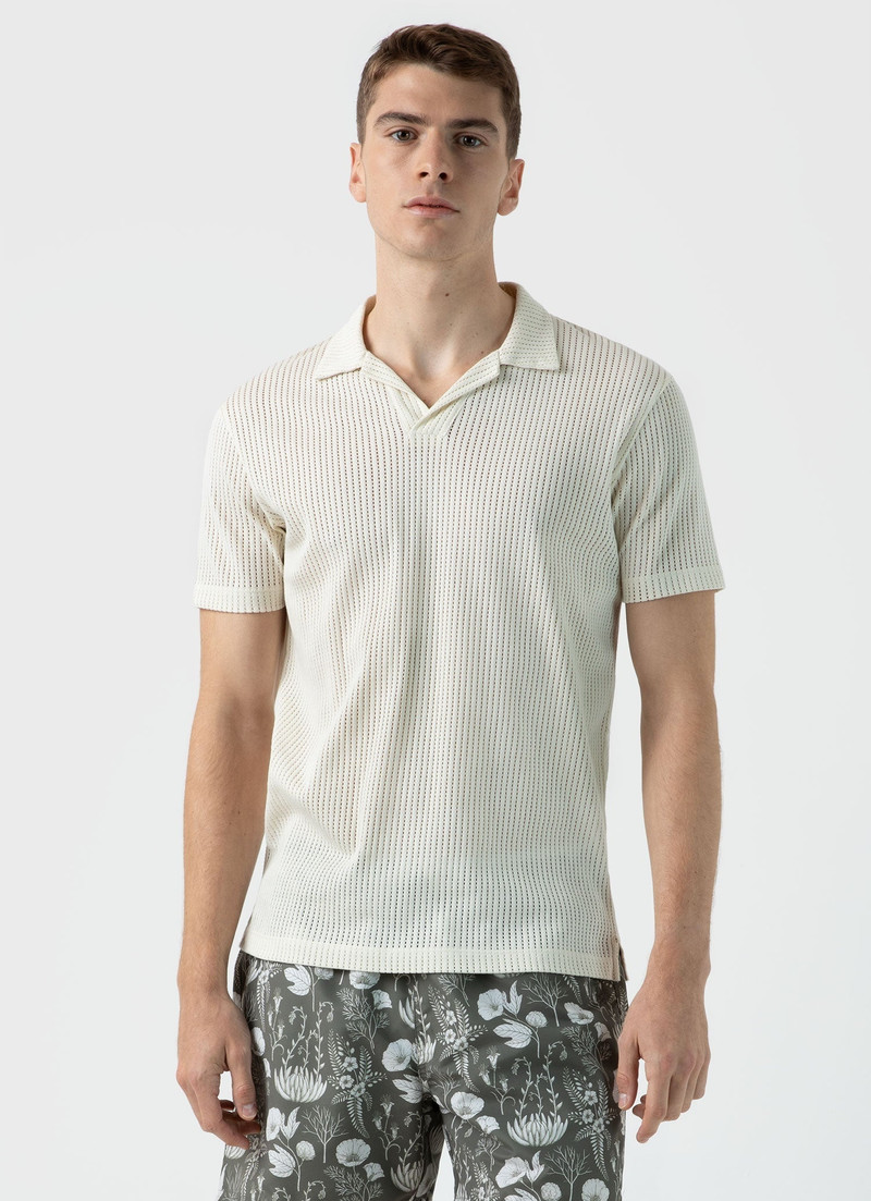 Linear Mesh Polo Shirt 2