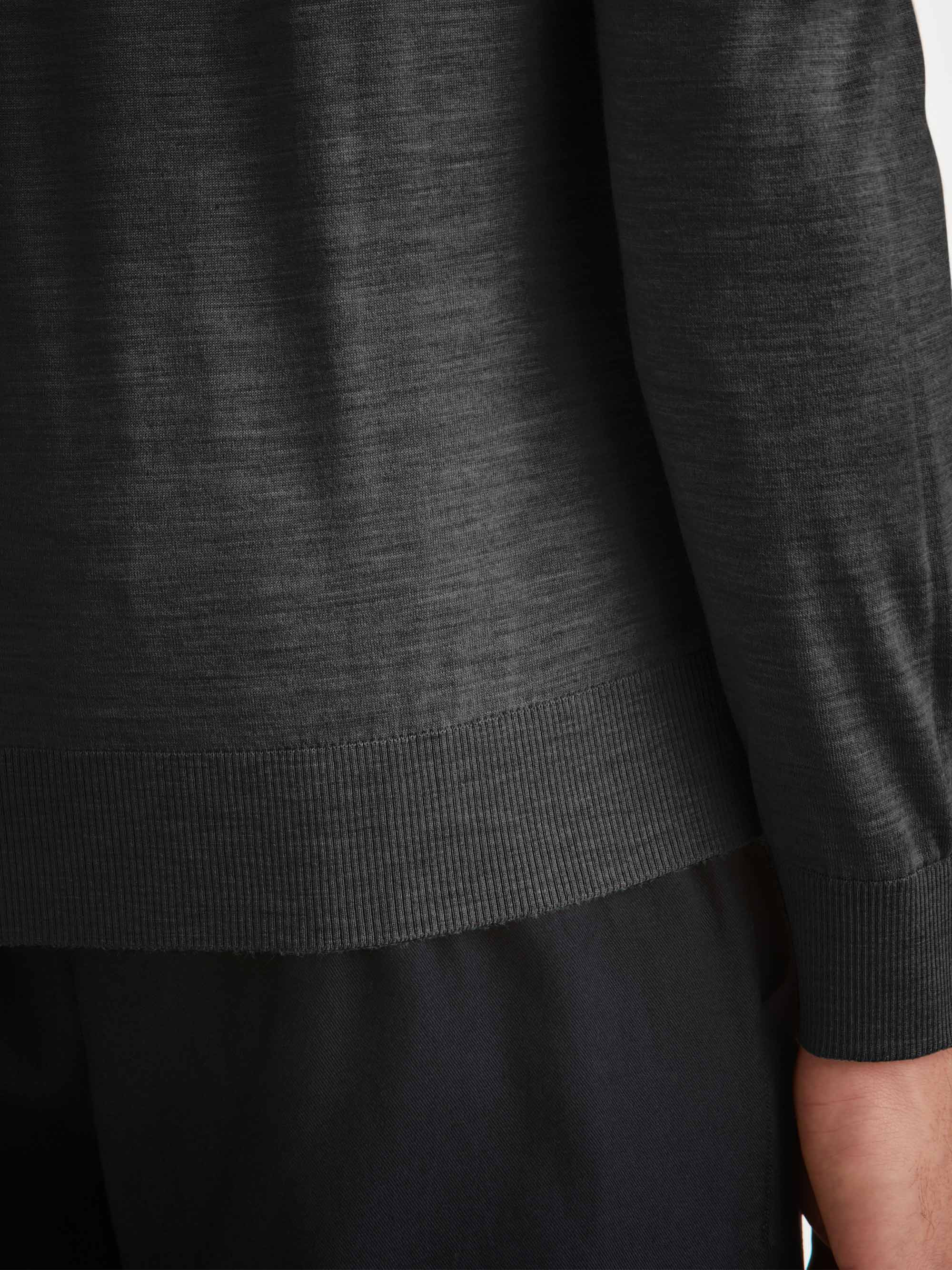 Men's Hoodie Orson Merino Wool Charcoal - 5