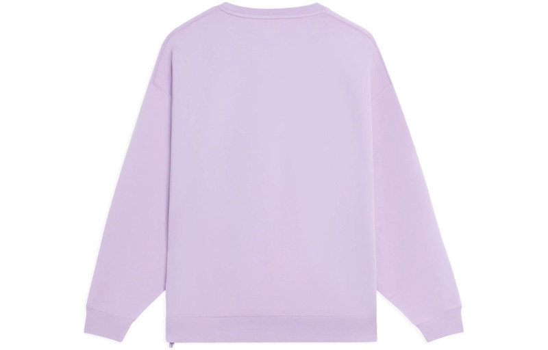 Li-Ning (WMNS) Li-Ning Lifestyle Classic Plain Sweatshirt 'Purple' AWDS778-3 outlook
