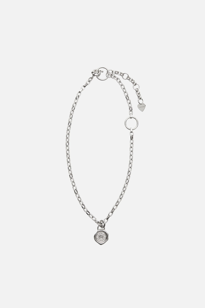 Logo stamp pendant necklace - Silver 1