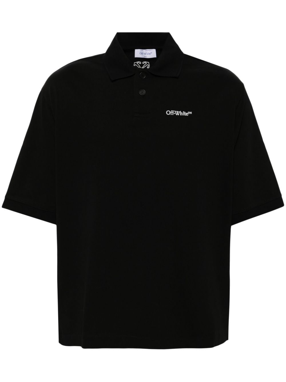 logo print polo shirt - 1