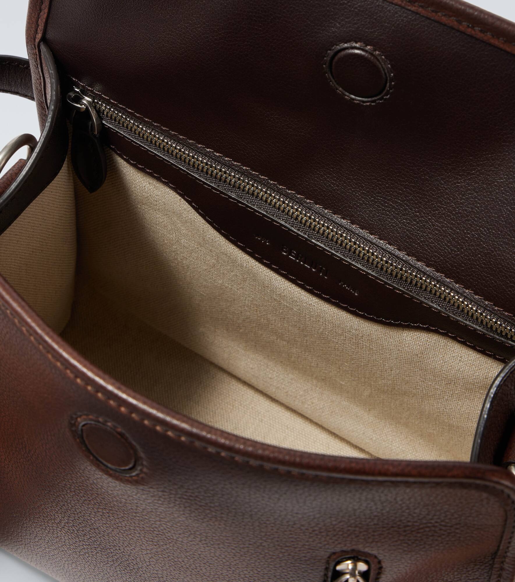 Morning On Strap leather messenger bag - 4