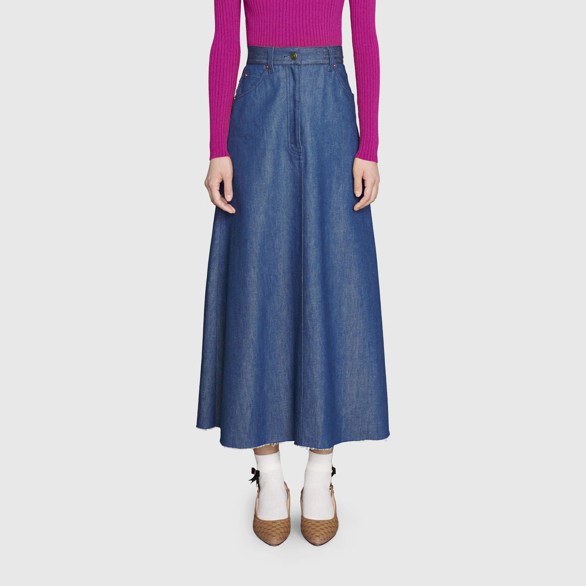 Organic denim skirt - 3