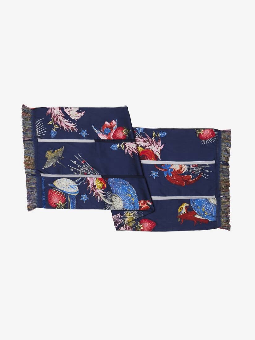 Women's Hieronymus Bosch Stole in Navy/red - 3