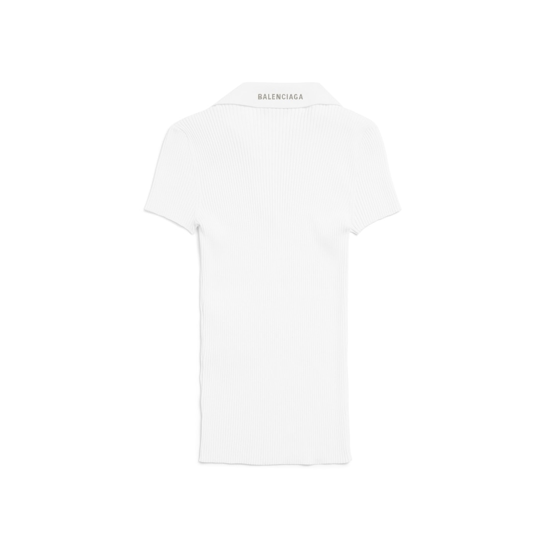 Women's Fitted Polo Top in White - 6