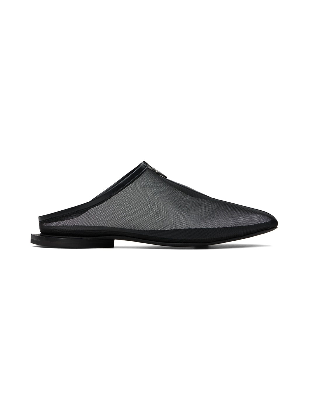 Black Jamal Slit Slippers - 1