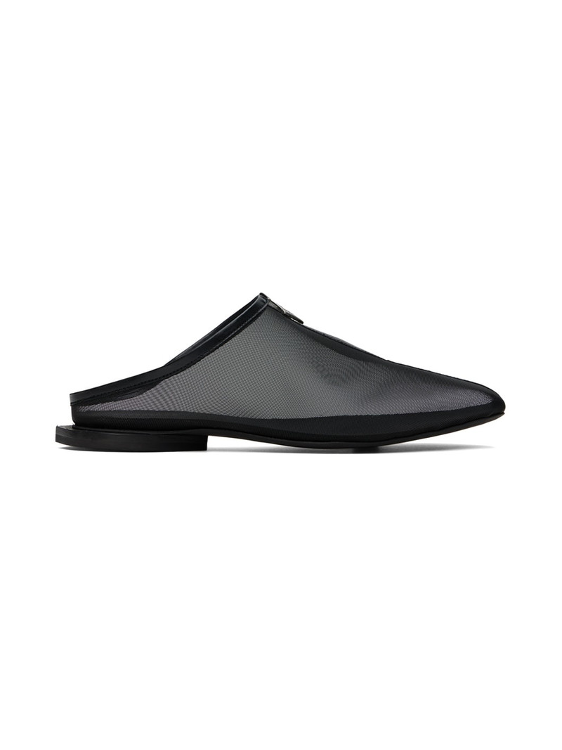 Black Jamal Slit Slippers 1