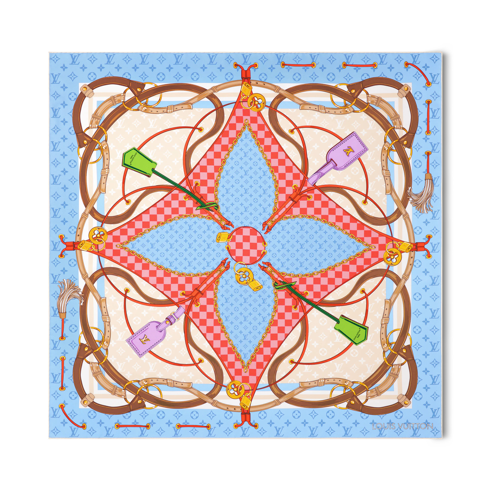 Flower And Straps Square 90 - 1