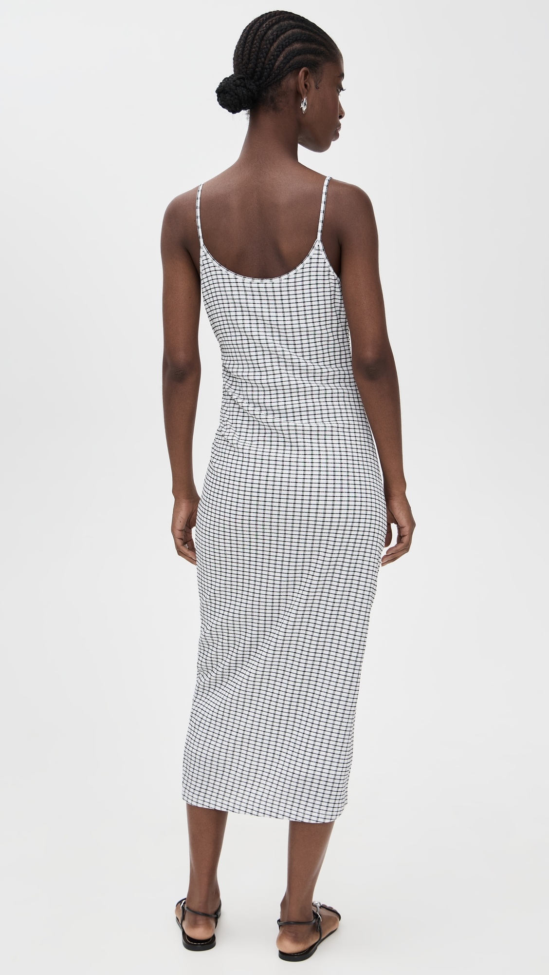 Side Rouche Tank Dress - 2