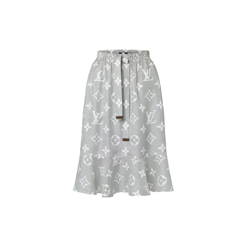 Inverted Mahina Monogram Flounce Skirt 1