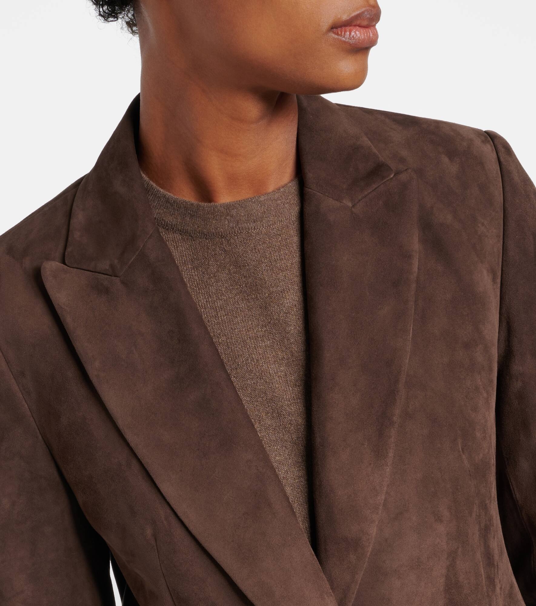 Suede blazer - 4
