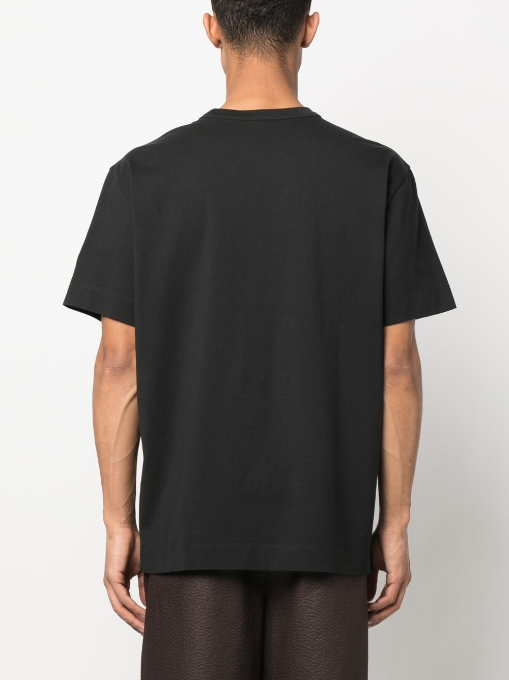 logo-patch cotton T-shirt - 4