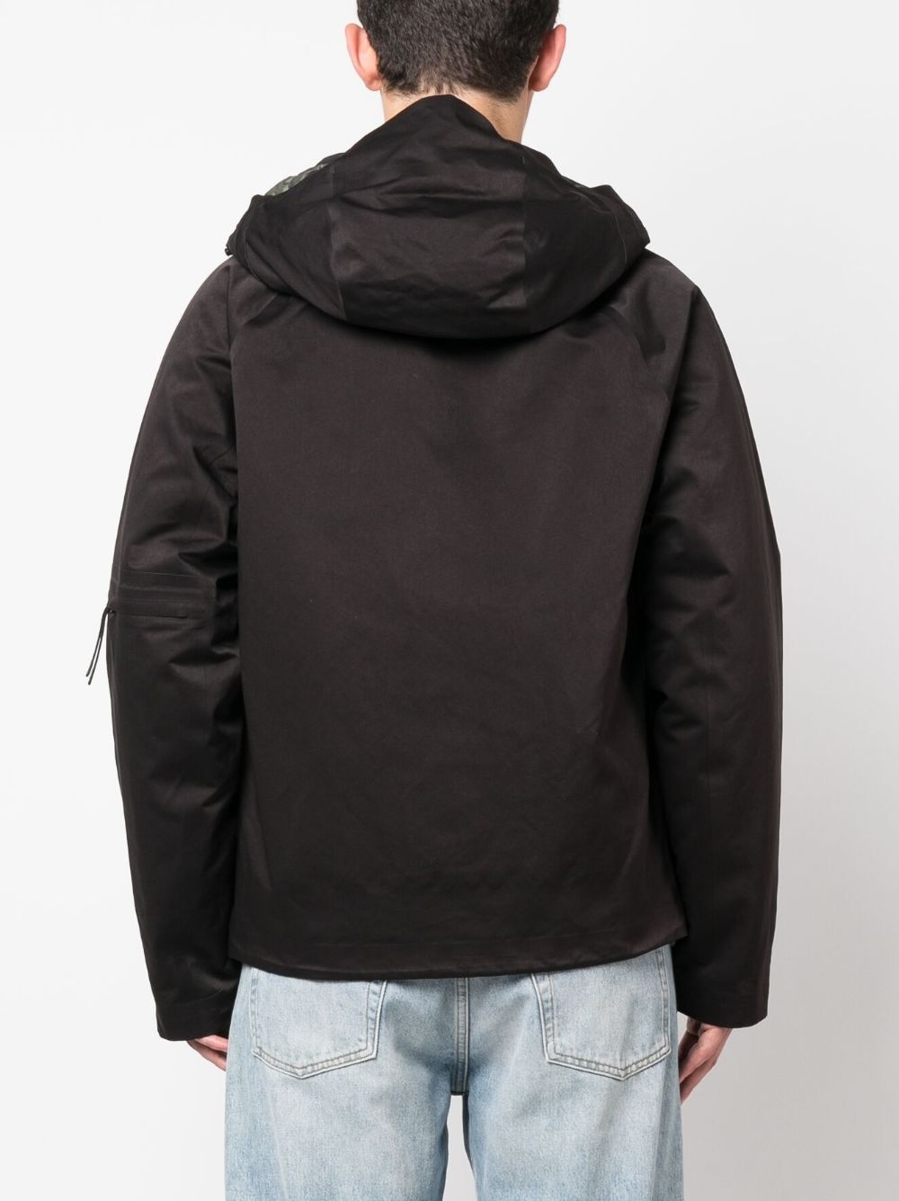 layered zip-up hooded jacket - 4